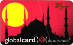 K = İSLAM  KONULU  KARTLAR ( CAMİİ  ŞERİF ) İNCE  PLASTİK * TEMİZ