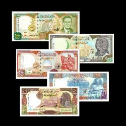 SURİYE (1997-1998) - 50, 100, 200, 500, 1.000 Pounds (5'li SET - ÇİL 10/10)