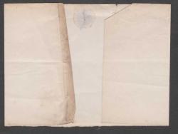 Ingiltere 1841 Victoria Kiremit 1 peny pulla postadan gecmiş 1842 tarihli zarf parcası cok nadir