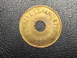 1950 YILINA AİT 1 KURUŞ ÇÇT(+) TCM 3334