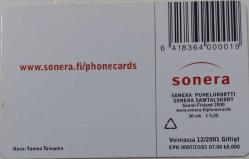 FİNLANDİYA SONERA PUHELUKORTTI 30 MK GÖÇMEN KUŞLAR TEMALI 2000 ÇİPLİ ORİJİNAL TELEFON KARTI 1 ADET ÇOK NADİR