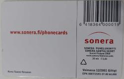 FİNLANDİYA SONERA PUHELUKORTTI 30 MK GÖÇMEN KUŞLAR TEMALI 2000 ÇİPLİ ORİJİNAL TELEFON KARTI 1 ADET ÇOK NADİR