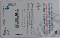 BİREZİLYA LİGMANİA TELECOM 30 DISNEY 2001 ÇİPSİZ ORİJİNAL TELEFON KARTI 1 ADET ÇOK NADİR