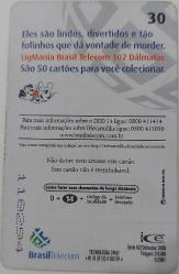 BİREZİLYA LİGMANİA TELECOM 30 DISNEY 2001 ÇİPSİZ ORİJİNAL TELEFON KARTI 1 ADET ÇOK NADİR