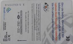 BİREZİLYA LİGMANİA TELECOM 30 DISNEY 2001 ÇİPSİZ ORİJİNAL TELEFON KARTI 1 ADET ÇOK NADİR