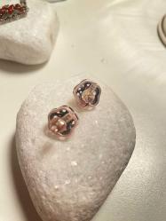 Vintage Akik Küpeler 925 Gümüş