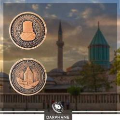 Mevlana Celaleddin-i Rumi 750.Vuslat Yılı Bronz Hatıra Parası(kutulu)