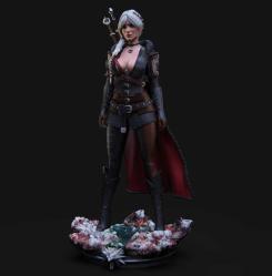 Ciri the Witcher Figür - 25 cm