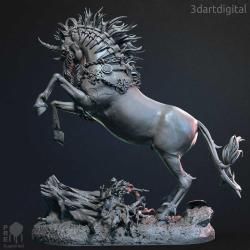 Dark Unicorn the Witcher Figür - 20 cm