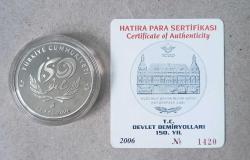 2006 TCDD 150.YILI DARPHANE HATIRA GÜMÜŞ PARASI / SERTİFİKALI
