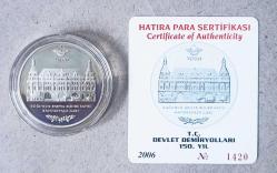 2006 TCDD 150.YILI DARPHANE HATIRA GÜMÜŞ PARASI / SERTİFİKALI