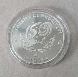 2006 TCDD 150.YILI DARPHANE HATIRA GÜMÜŞ PARASI / SERTİFİKALI