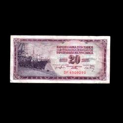 YUGOSLAVYA (1974) - 20 Dinar (ÇT 7,0/10)