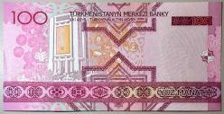 2005 Türkmenistan 100 Manat Çil Kondisyonda Koleksiyonluk Yabancı Kağıt Para
