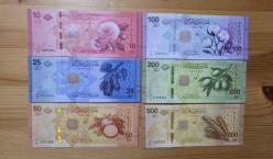 Suriyenin  Yeni Basılan parası  10-25-50-100-200-500 Yeni Suriye Pound'u TAM SET ÇİL ÇİL