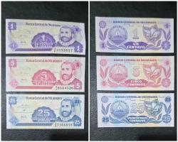 Nikaragua 1, 5 ve 25 Sentavo ÇİL