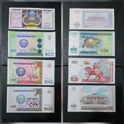Özbekistan  100-200- 500 ve 1000 SOM ÇİL