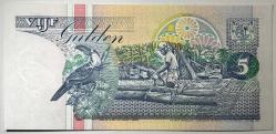 1998 Surinam 5 Gulden Çil Kondisyonda Koleksiyonluk Yabancı Kağıt Para