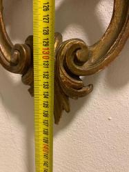 El Oyma Masif Ahşap Üzeri Altın Doreli 140 Cm Uzunluğunda Muhteşem Güzellikte