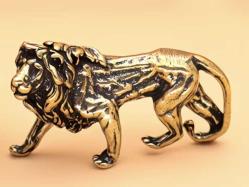 LOT.14 » Pirinç Aslan Figürü – Mini Dekoratif Biblo