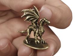 Pirinç Ejderha Figürü – Mini Dekoratif Biblo