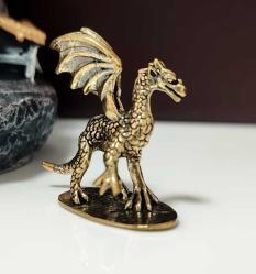 Pirinç Ejderha Figürü – Mini Dekoratif Biblo