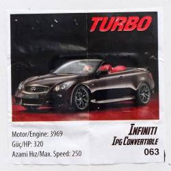 Infiniti IPG Convertible Araba Turbo Sakız Kağıdı No 63