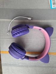 Kedi Kulaklı Kablosuz Kulaklık - Mikrofonlu - Hafıza kartı ve aux girişi - Bluetooth