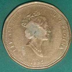 KANADA 1995  1  DOLAR   HATIRA  Barışı Koruma Anıtı Ottawa