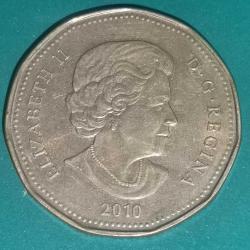 KANADA  2010   1  DOLAR   HATIRA  XXI Kış Olimpiyat Oyunları, Vancouver 2010