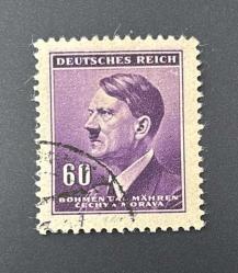 Almanya Pulu - Germany Stamp - Postadan Geçmiş Pul Filateli - Damgalı - Adolf Hitler Temalı Pul, 60 PARA - YABANCI PULLAR-NOSTALJİK DOĞUM GÜNÜ HEDİYESİ