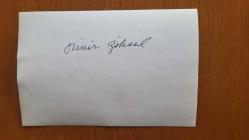 ÖMÜR GÖKSEL'İN ORİJİNAL FOTOĞRAFI - 18 x 12 cm EBADINDA - ÖMÜR GÖKSEL, EŞİ HÜLYA GÖKSEL İLE AYNI KAREDE