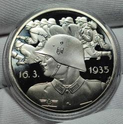 NAZİ ALMANYASI HİTLER PROPAGANDA MADALYONU GÜMÜŞ KAPLAMA PROF BASKI