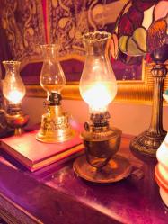 Antika Bakır Gaz Lambası