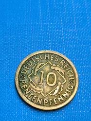 Almanya 1936 10 Pfenig Nazi Dönemi