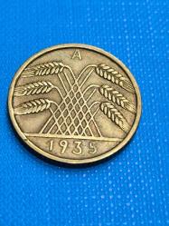 Almanya 1935 10 Pfenig Nazi Dönemi