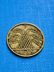 Almanya 1935 5 Pfenig Nazi Dönemi