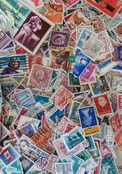 LOT.10 » 1100 adet damgalı dünya pulları lotu  hazine gibi bir lot bol çesitli enfes pullar