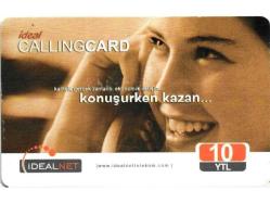 K = UZAK ARAMA KARTI ( CALLİNG  CARD - 10  YTL ) TEMİZ ve NADİR