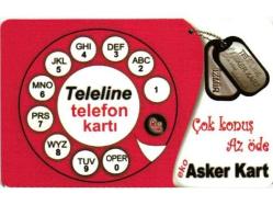 K = UZAK ARAMA KARTI ( ASKER   KART - ÇOK  KONUŞ, AZ  ÖDE ) TEMİZ ve NADİR