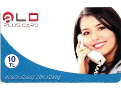 K = UZAK ARAMA KARTI ( ALO  PLUS  CARD ) 10  TL - TEMİZ ve NADİR