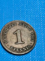 Almanya 1901 1 Pfenig