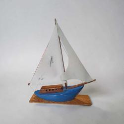 ''bize her yer Trabzon''temalı ahşap yelkenli tekne & 24 x 30 cm