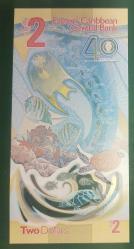 DOĞU KARAYİPLER  2 DOLAR  POLİMER ÇİL