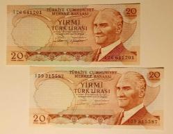 Efemera - 6.EMİSYON 20 LİRA SERİ: E69 101606 ÇİL - kitantik - kitaLog