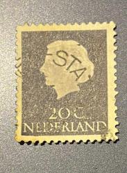 Hollanda Pulu - Nederland Stamp - Postadan Geçmiş Pul Filateli - DAMGALI - KRALİÇE JULIANA TEMALI PUL , 20 PARA - YABANCI PULLAR-NOSTALJİK DOĞUM GÜNÜ HEDİYESİ