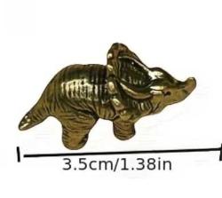 Pirinç Triceratops Dinozor Figürü