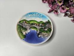 Mostar Tabak - Duvar Tabağı - Çini Seramik Tabak