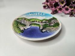 Mostar Tabak - Duvar Tabağı - Çini Seramik Tabak