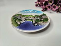 Mostar Tabak - Duvar Tabağı - Çini Seramik Tabak